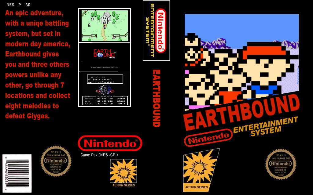 Earthbound (NES) box cover
