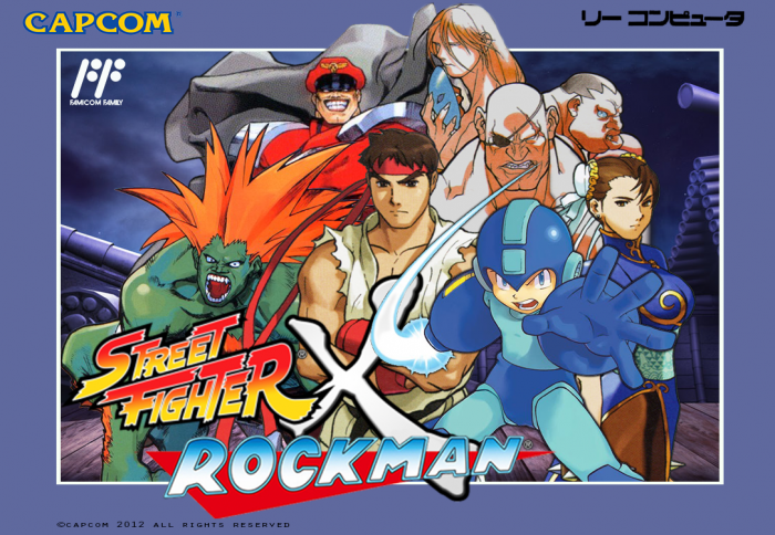 Rockman X Street Fighter box art cover