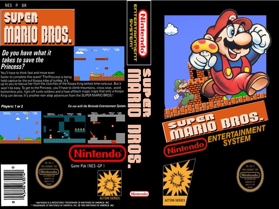 Super Mario Bros. 1 box cover
