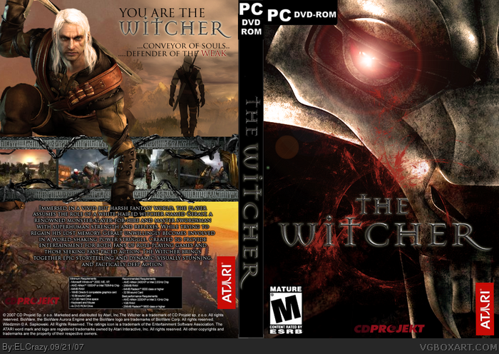 The Witcher box art cover