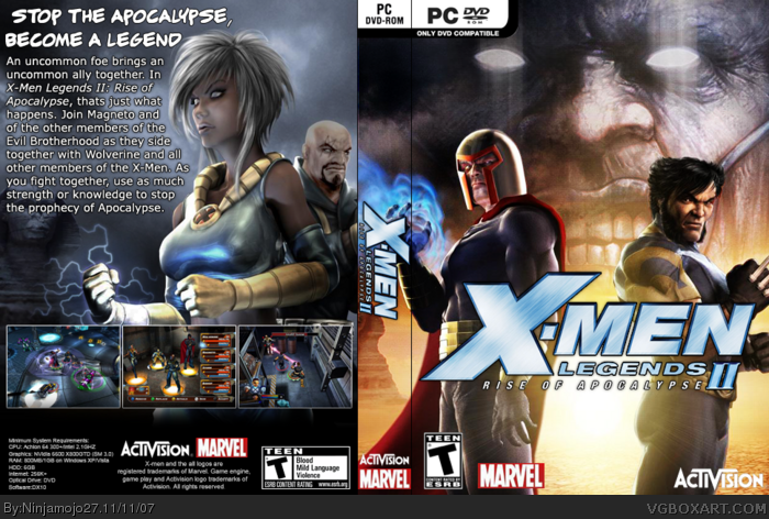 X-Men Legends II: Rise of Apocalypse box art cover