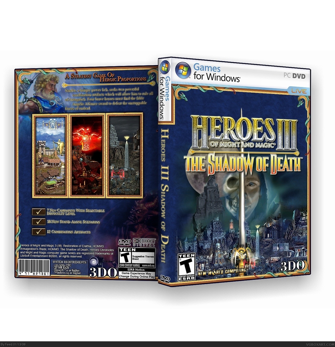 Heroes Of Might And Magic III: Shadow of Death box cover