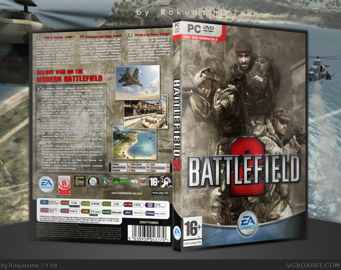 Battlefield 2 box art cover