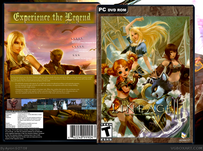 Lineage II: The Chaotic Chronicle box art cover