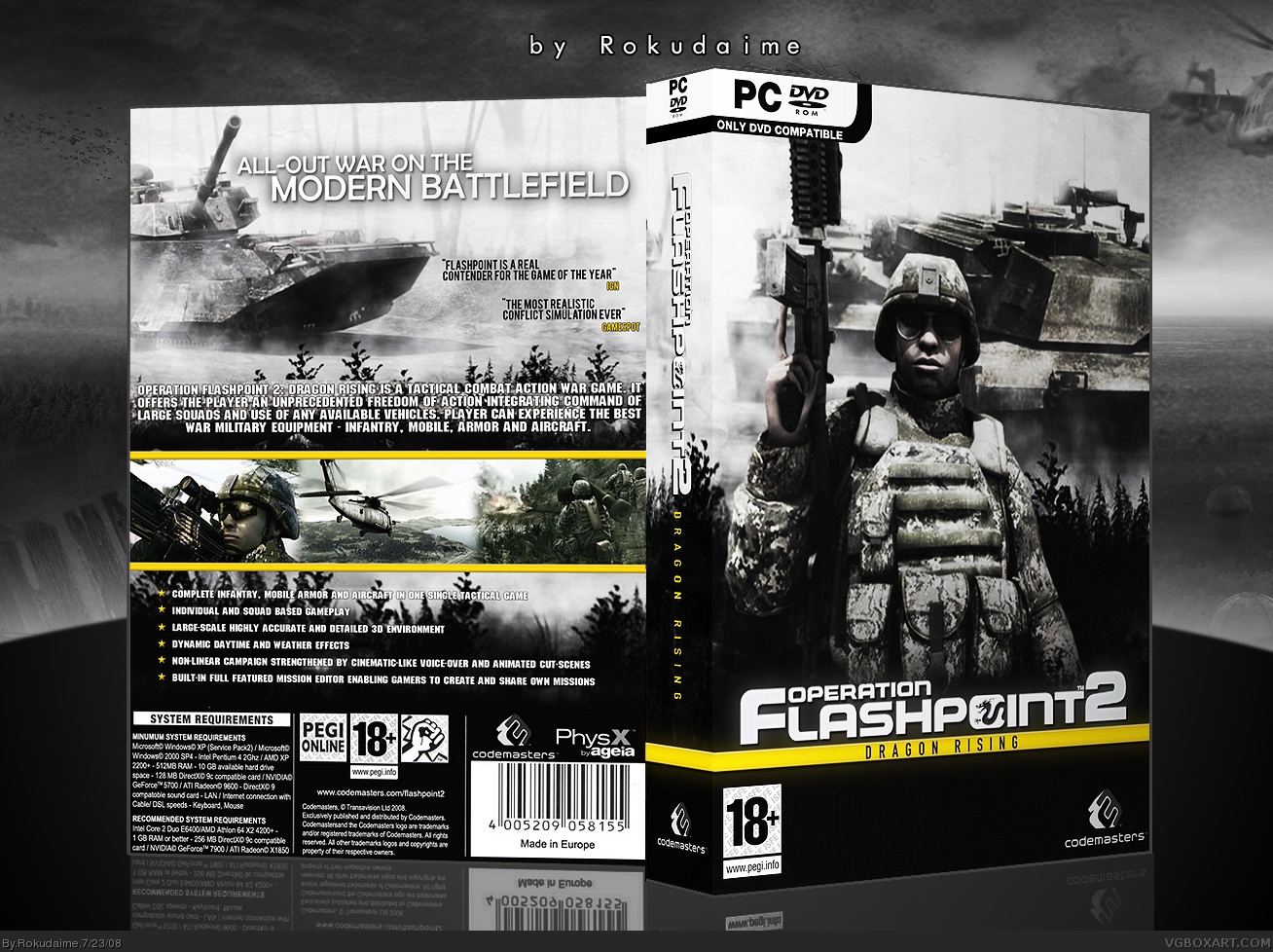 Operation Flashpoint 2: Dragon Rising box cover