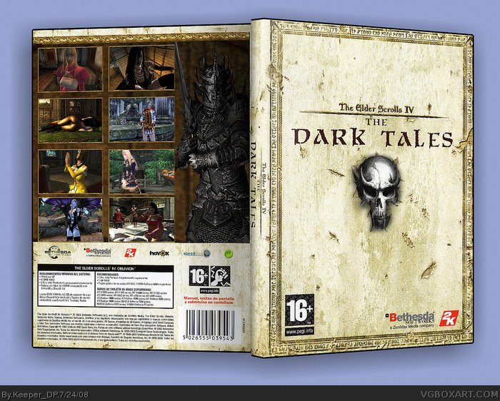 The Elder Scrolls IV The Dark Tales box art cover