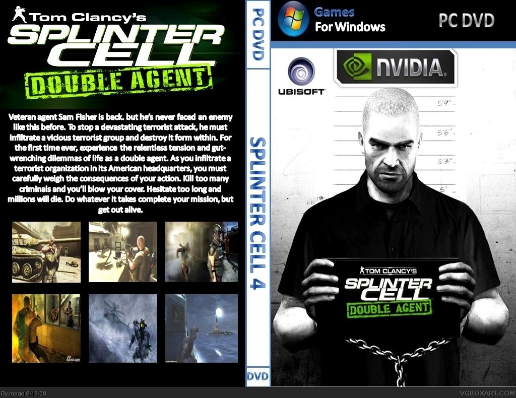 Tom Clancy's Splinter Cell: Double Agent box cover
