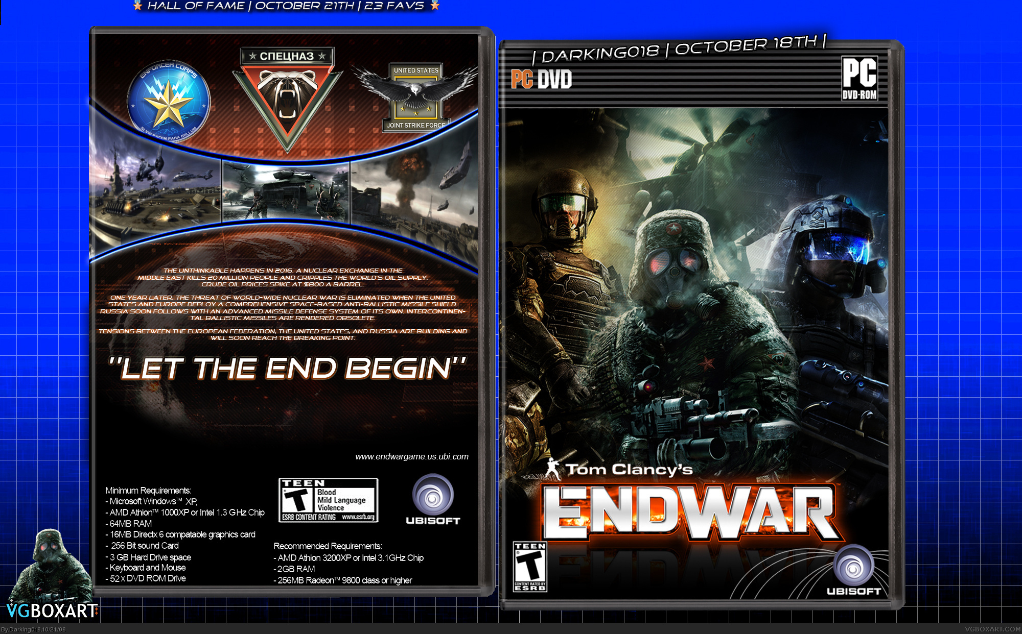 Tom Clancy's End War box cover