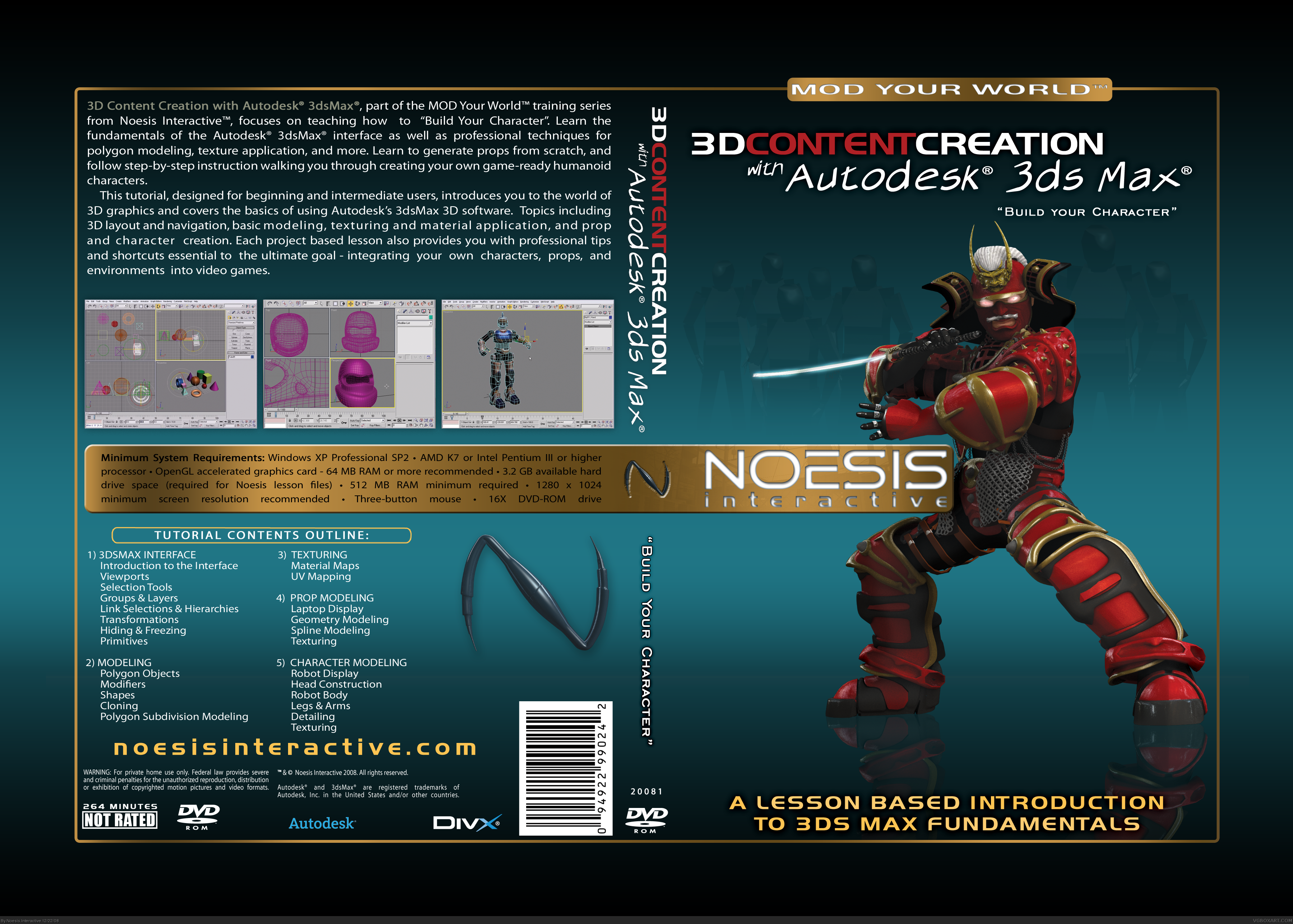 Noesis Interactive - 3D Content Creation with Max box cover