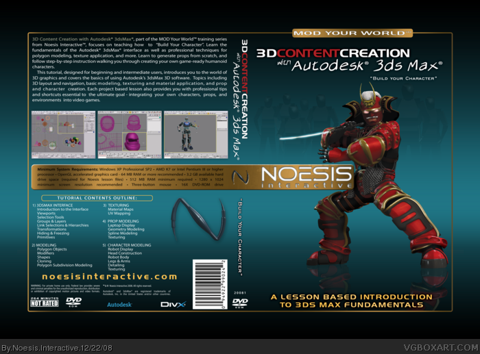 Noesis Interactive - 3D Content Creation with Max box art cover