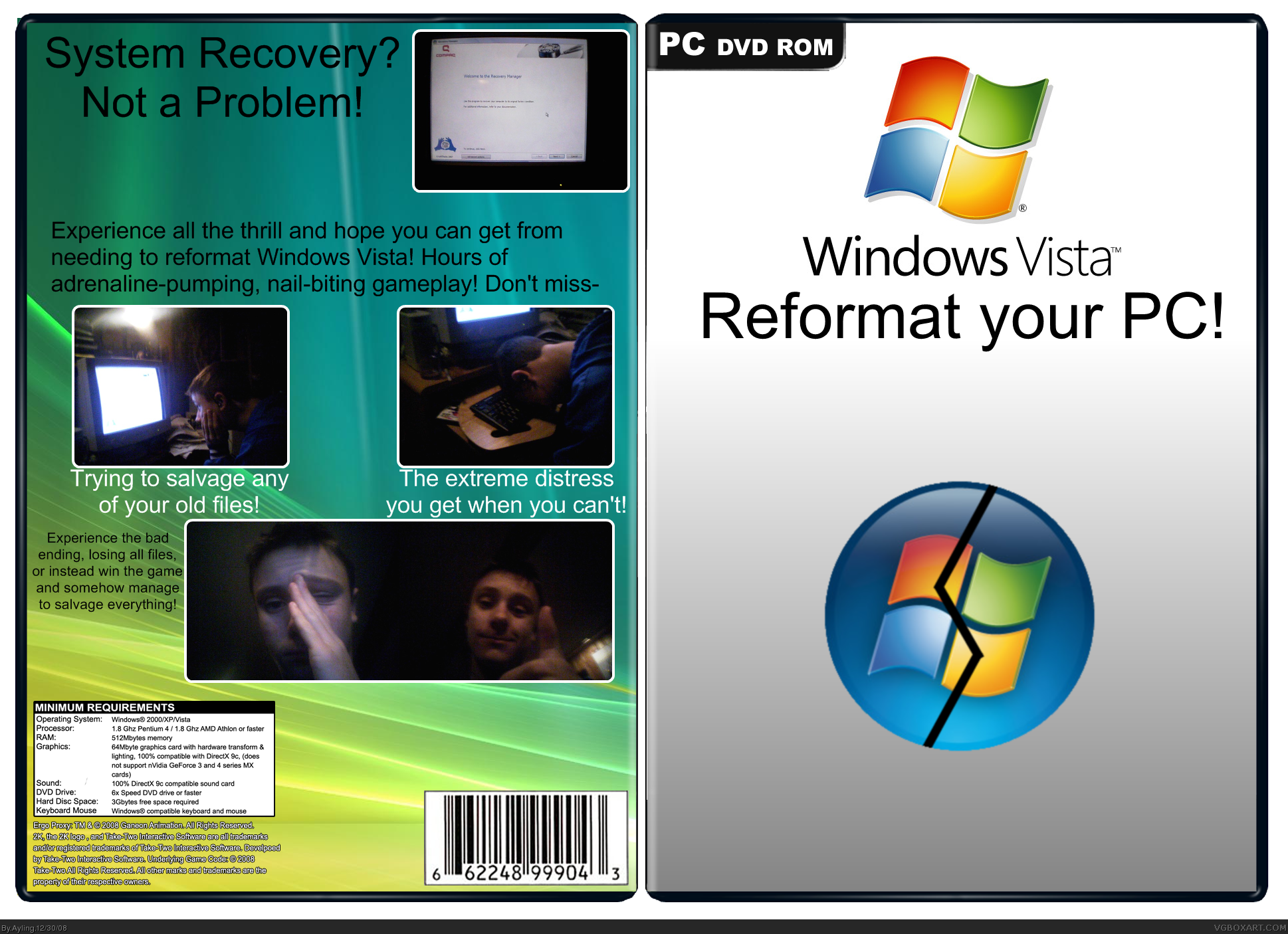 Windows Vista: Reformat your PC! box cover