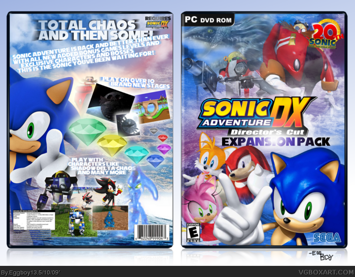 Sonic Adventure DX: Expansion Pack box art cover