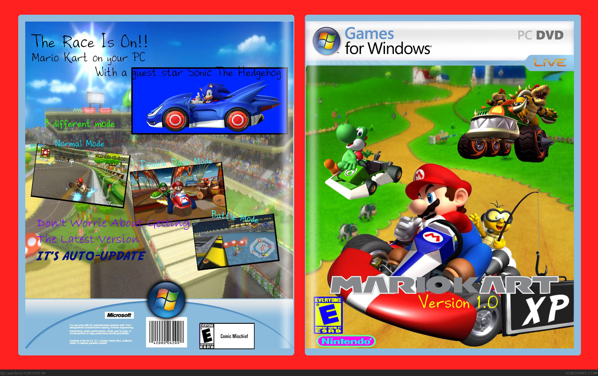 Mario Kart XP box cover
