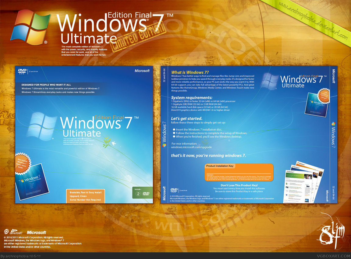 Windows 7 box cover