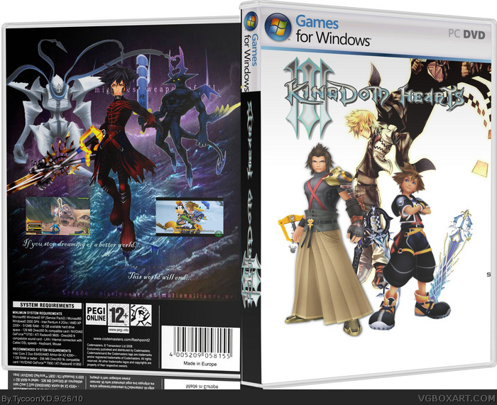 Kingdom Hearts 3 box art cover