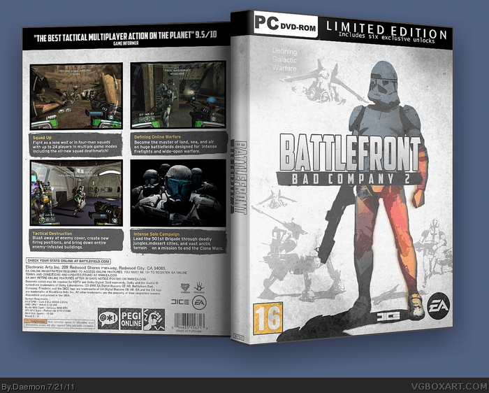 Battlefront: Bad Company 2 box art cover
