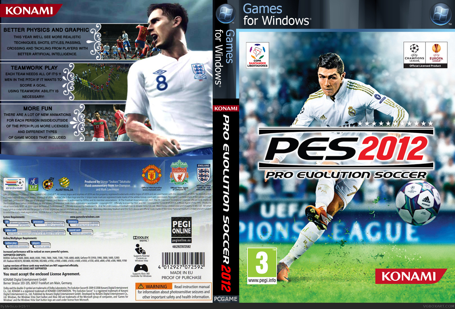 Pro Evolution Soccer 2012 box cover