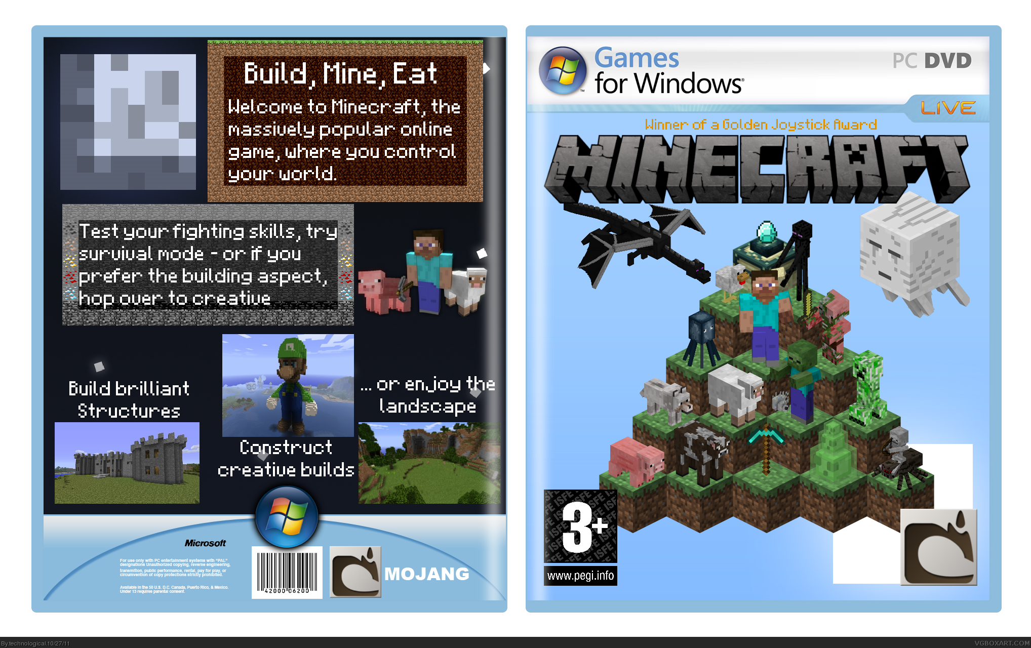 Minecraft box cover