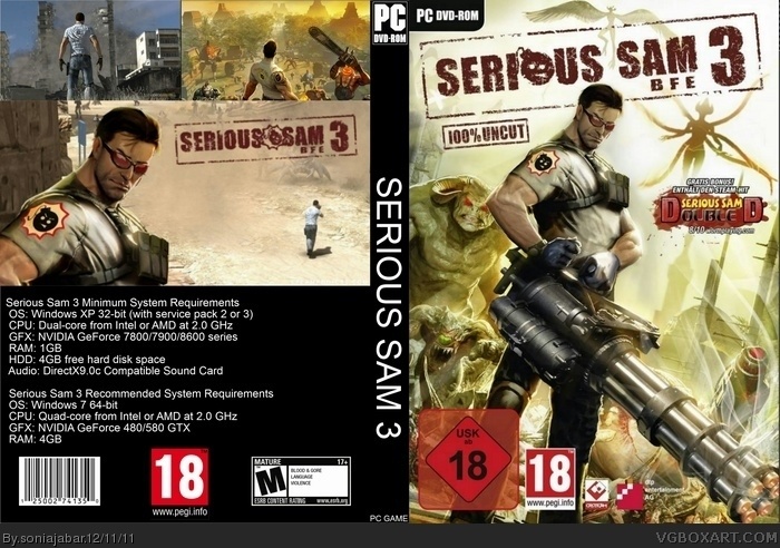 Serious Sam 3 box art cover