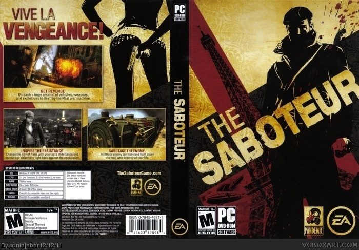 The Saboteur box art cover