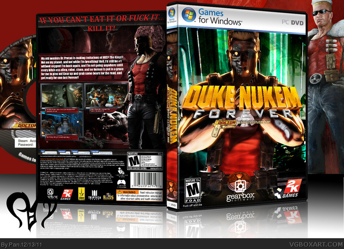 Duke Nukem Forever: The Dr. Who Cloned Me box art cover