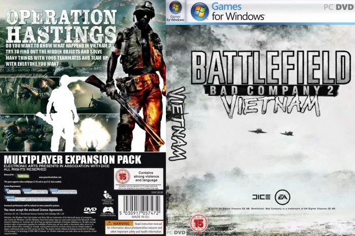 Battlefield Bad Company 2: Vietnam box art cover