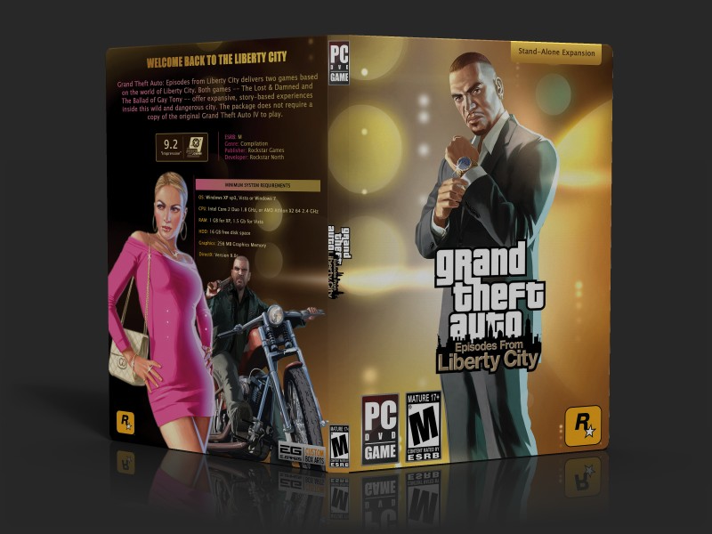 GTA: Episodes from Liberty City box cover