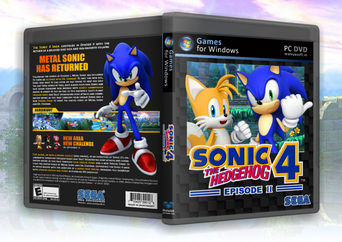 Sonic the Hedgehog 4: Episode II box art cover