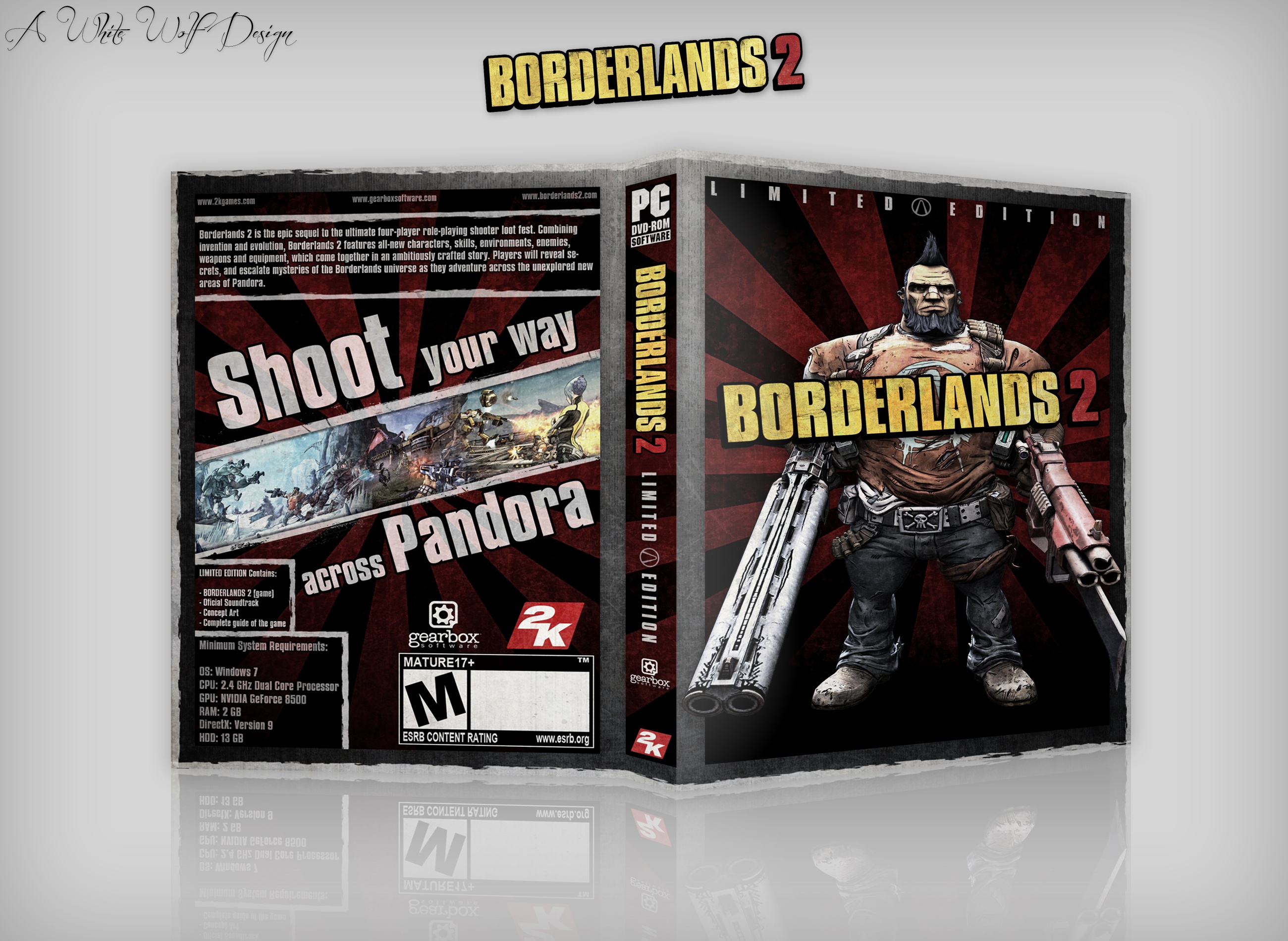 Borderlands 2 Limited Edition box cover