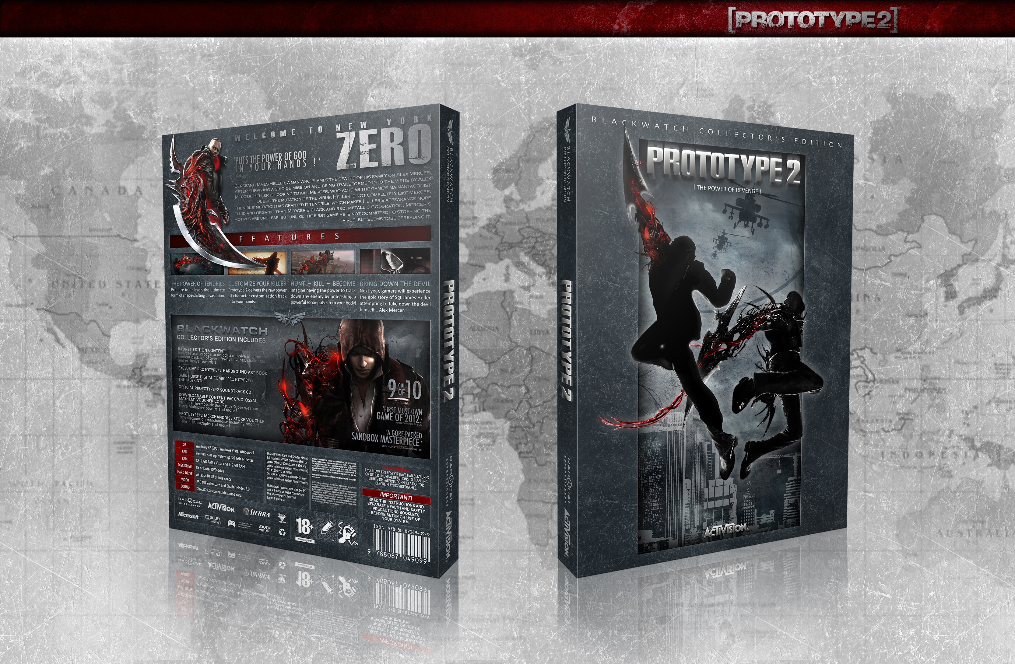 Prototype 2 Blackwatch Collector's Edition box cover