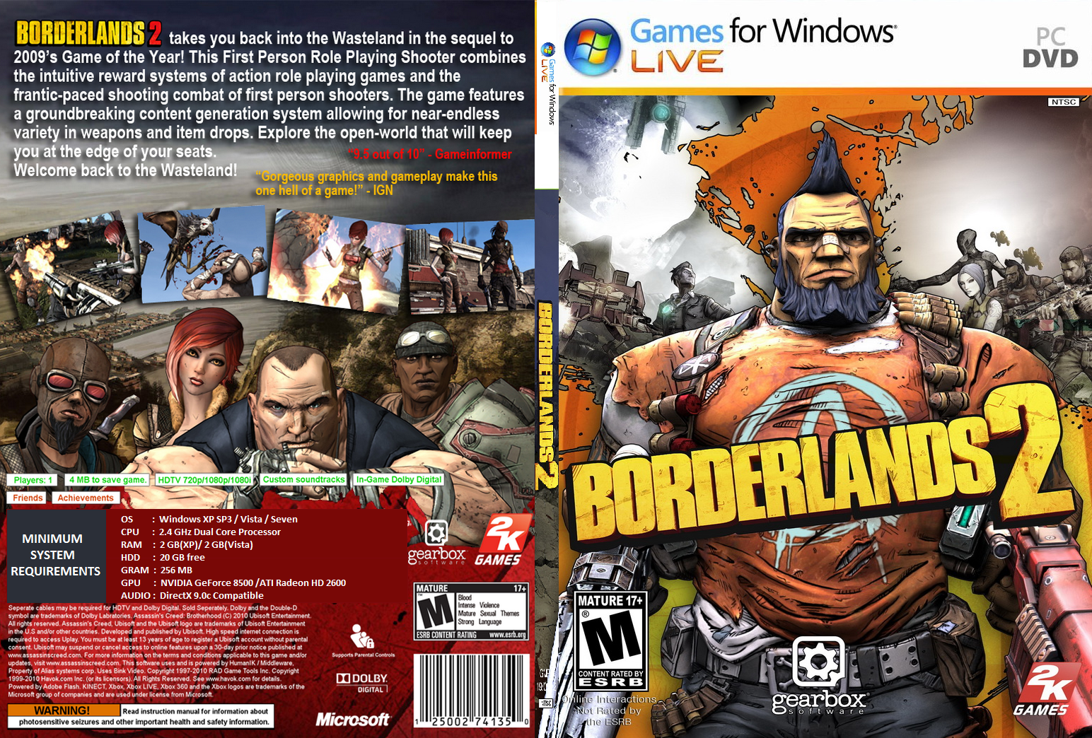 Borderlands 2 box cover