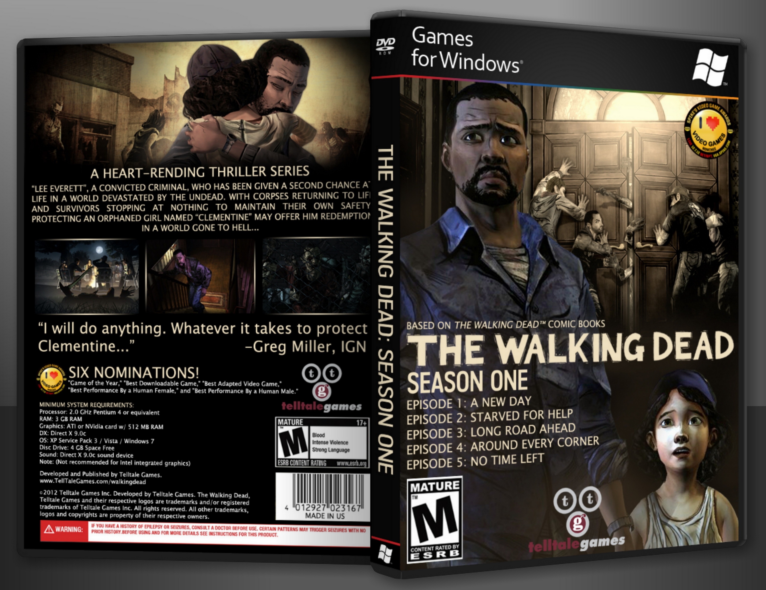 The Walking Dead: Season One box cover