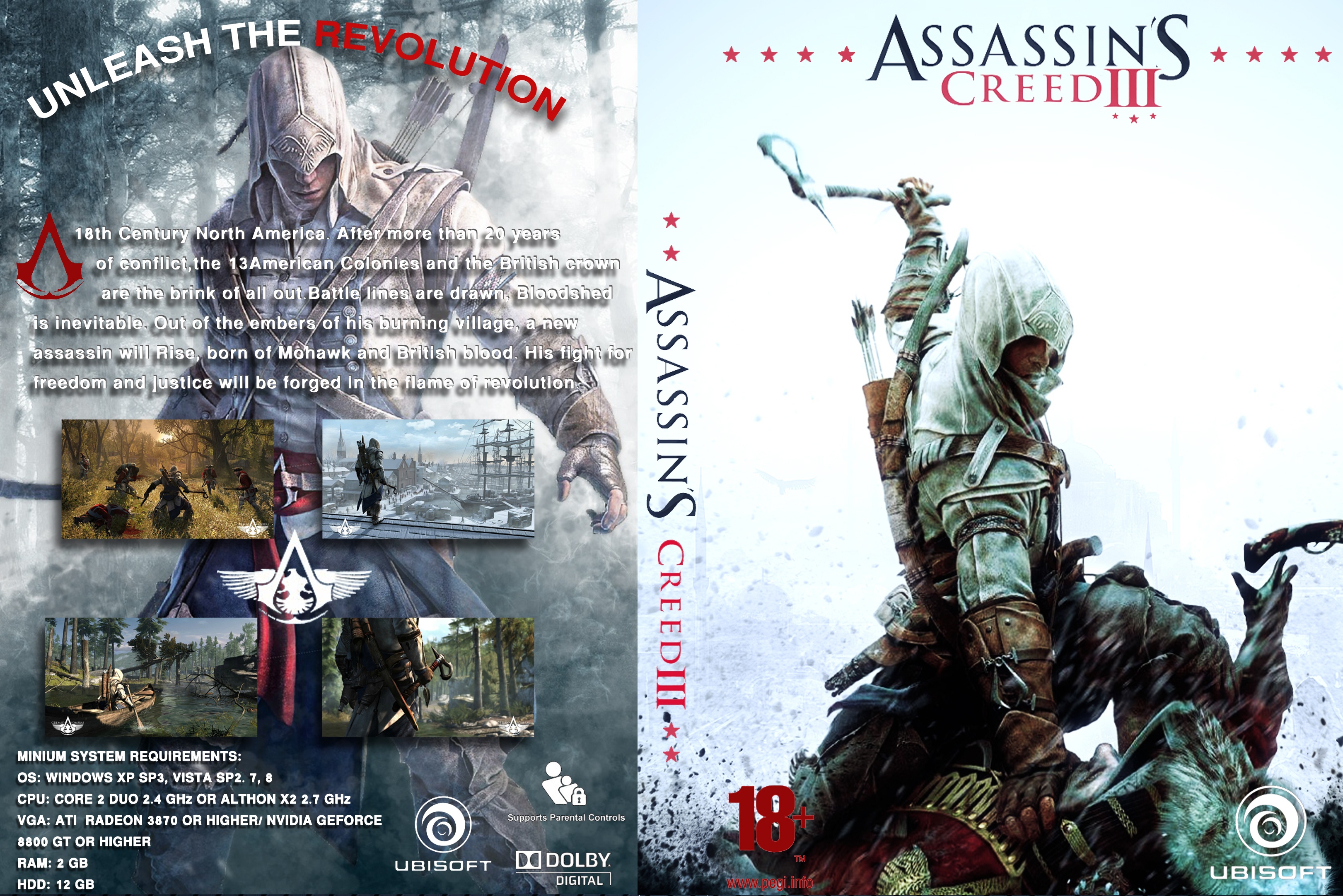 Assassins Creed III box cover