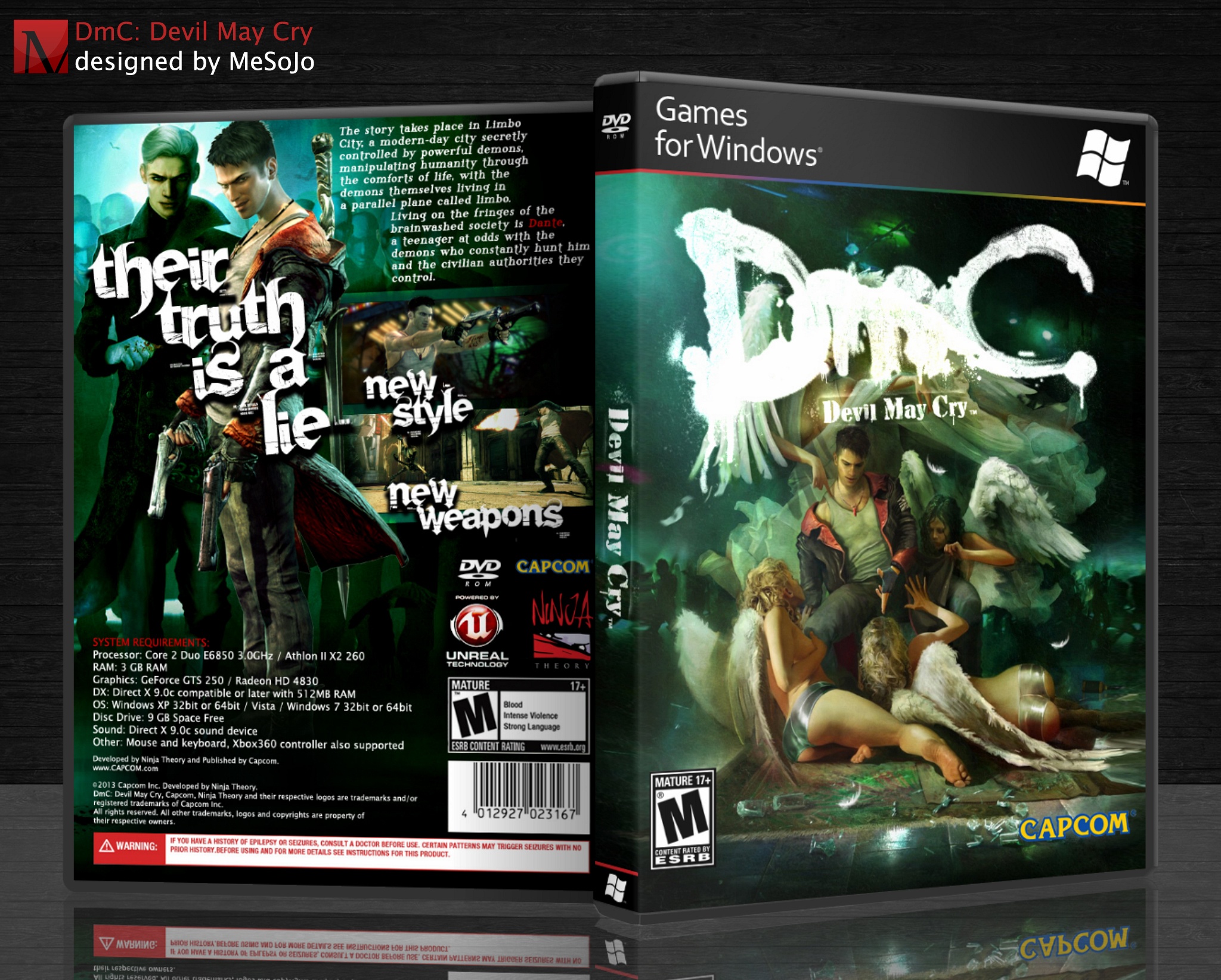 DmC: Devil May Cry box cover