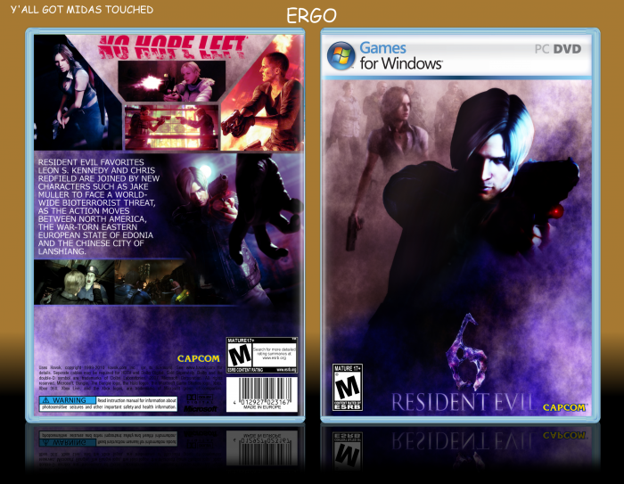 Resident Evil 6 box art cover