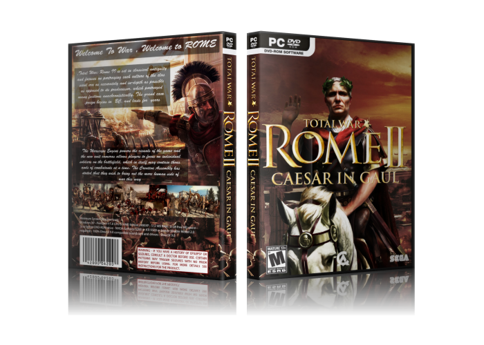 Total War ROME II Caesar in Gaul box art cover