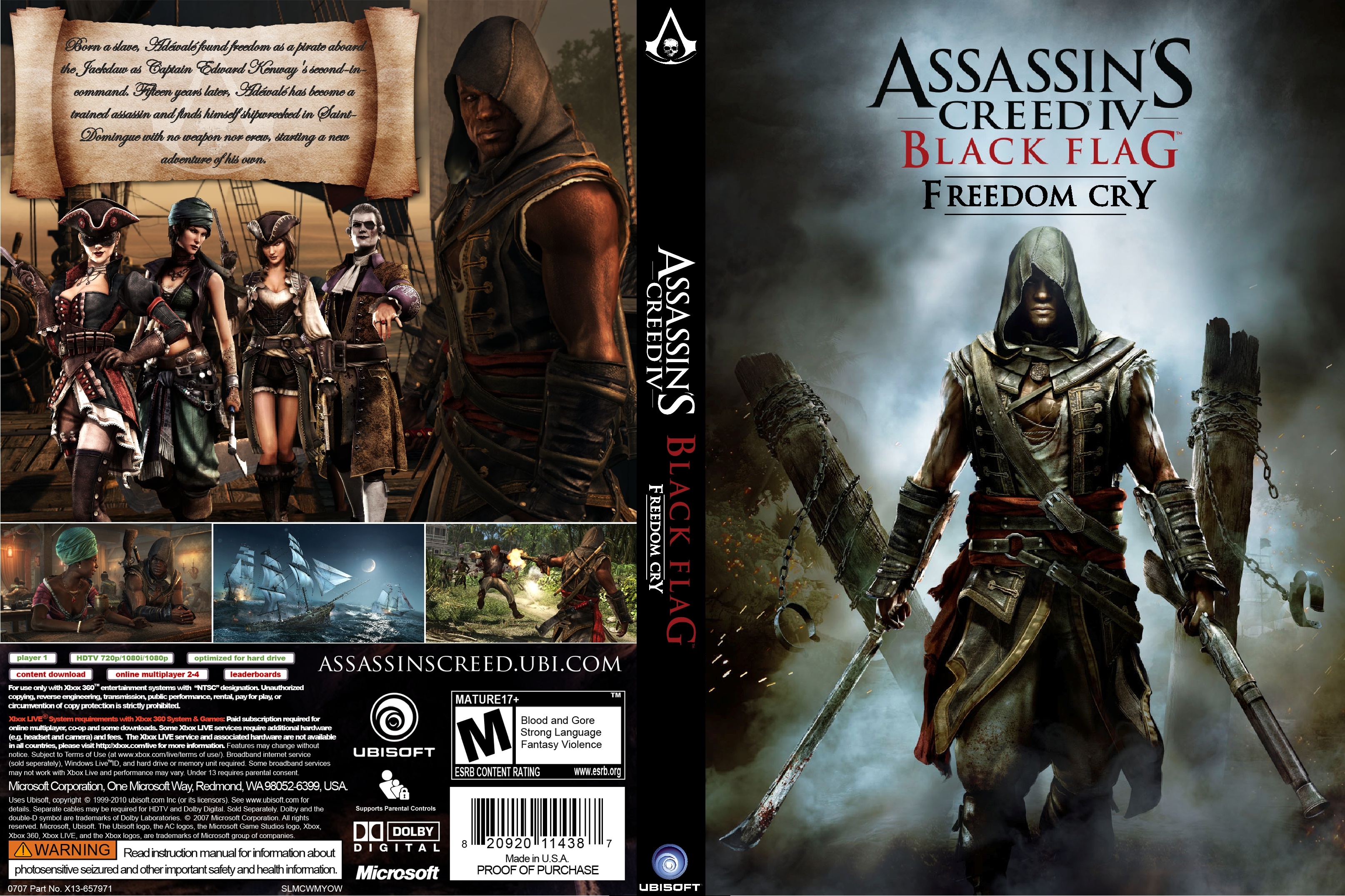 Assassins Creed IV: Black Flag Freedom Cry box cover