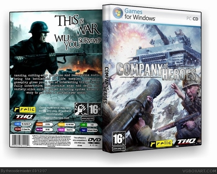 Company of Heroes box art cover
