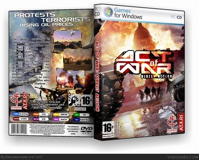Act of War: Direct Action box art cover