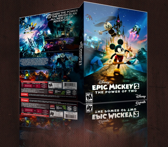 Disney Epic Mickey 2 The Power Of 2 box art cover