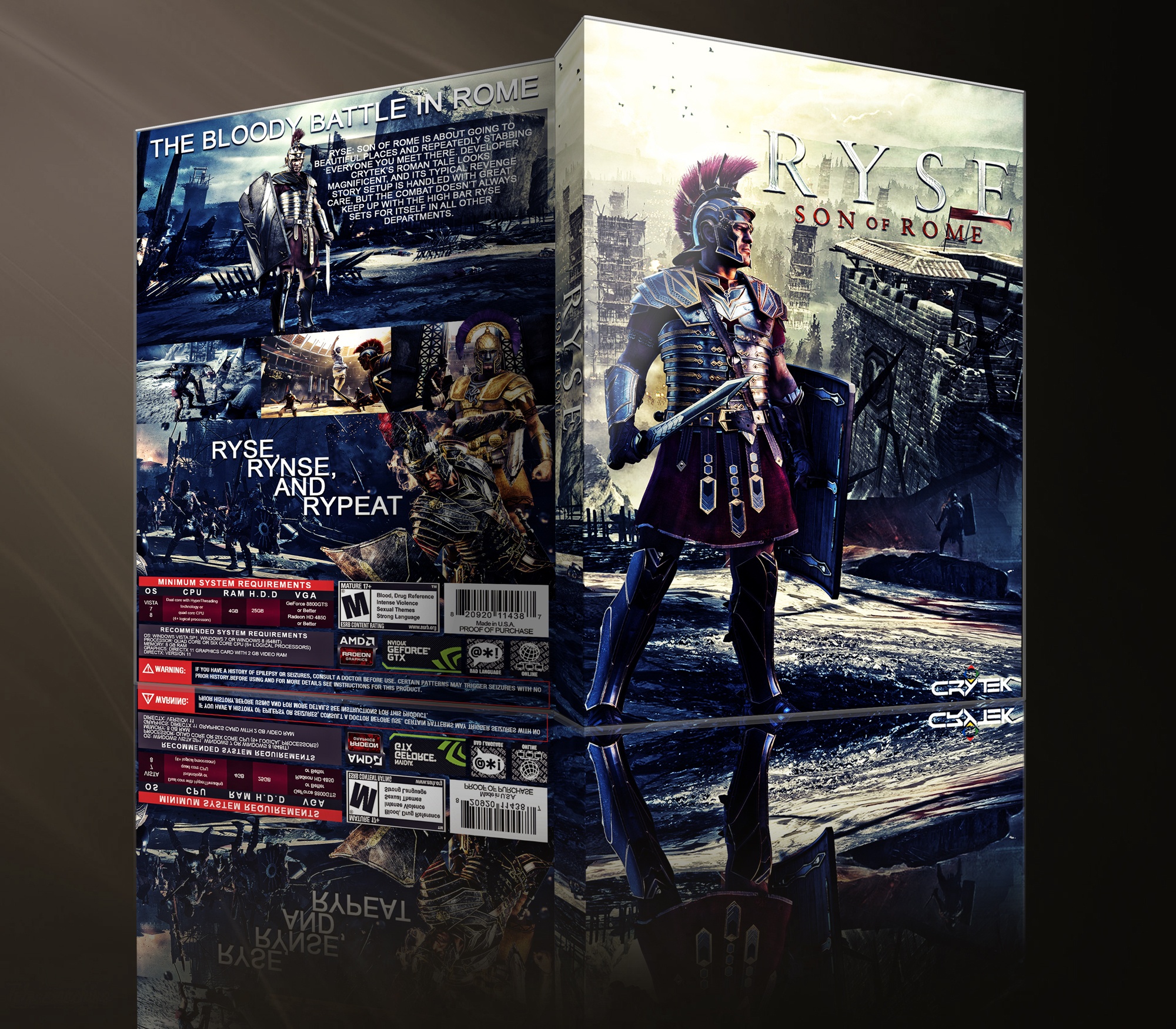 Ryse Son Of Rome box cover