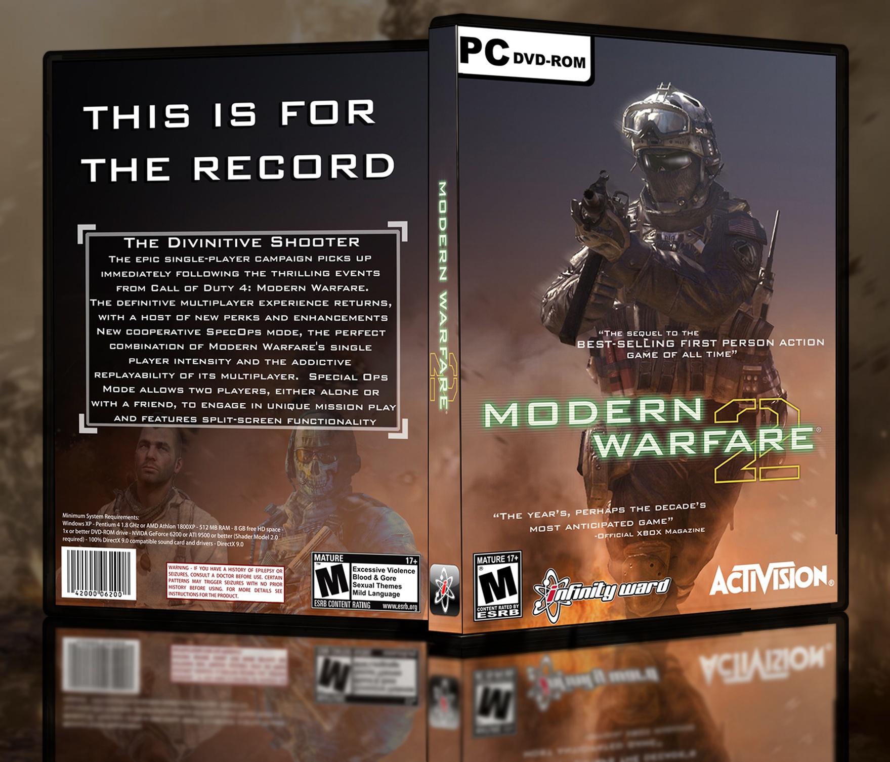 Call of Duty Modern Warfare 2 box cover
