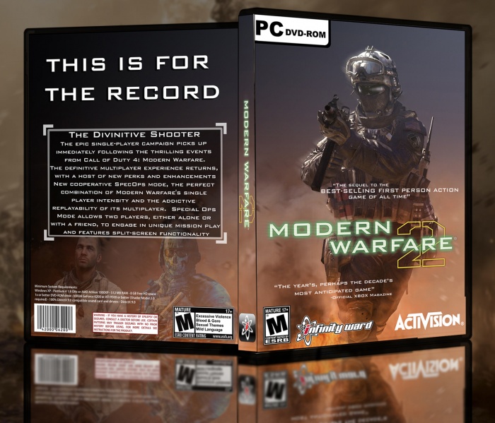 Call of Duty Modern Warfare 2 box art cover