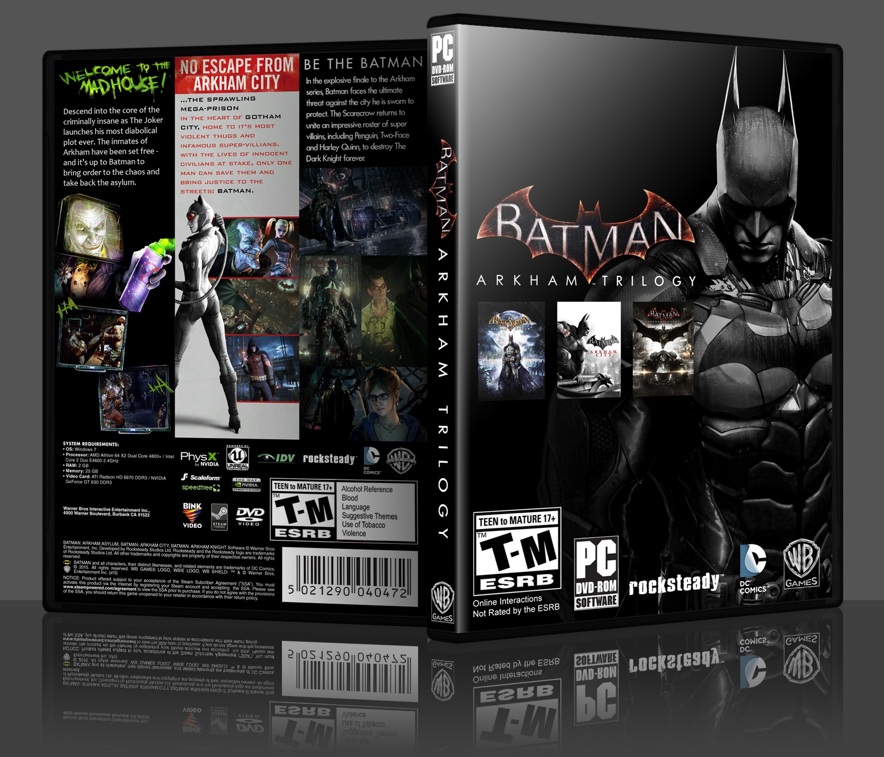 Batman: Arkham Trilogy box cover