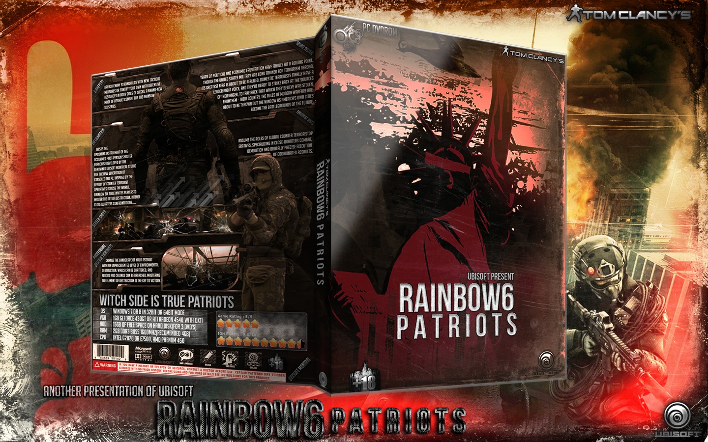 Tom Clancy's Rainbow 6: Patriots box cover