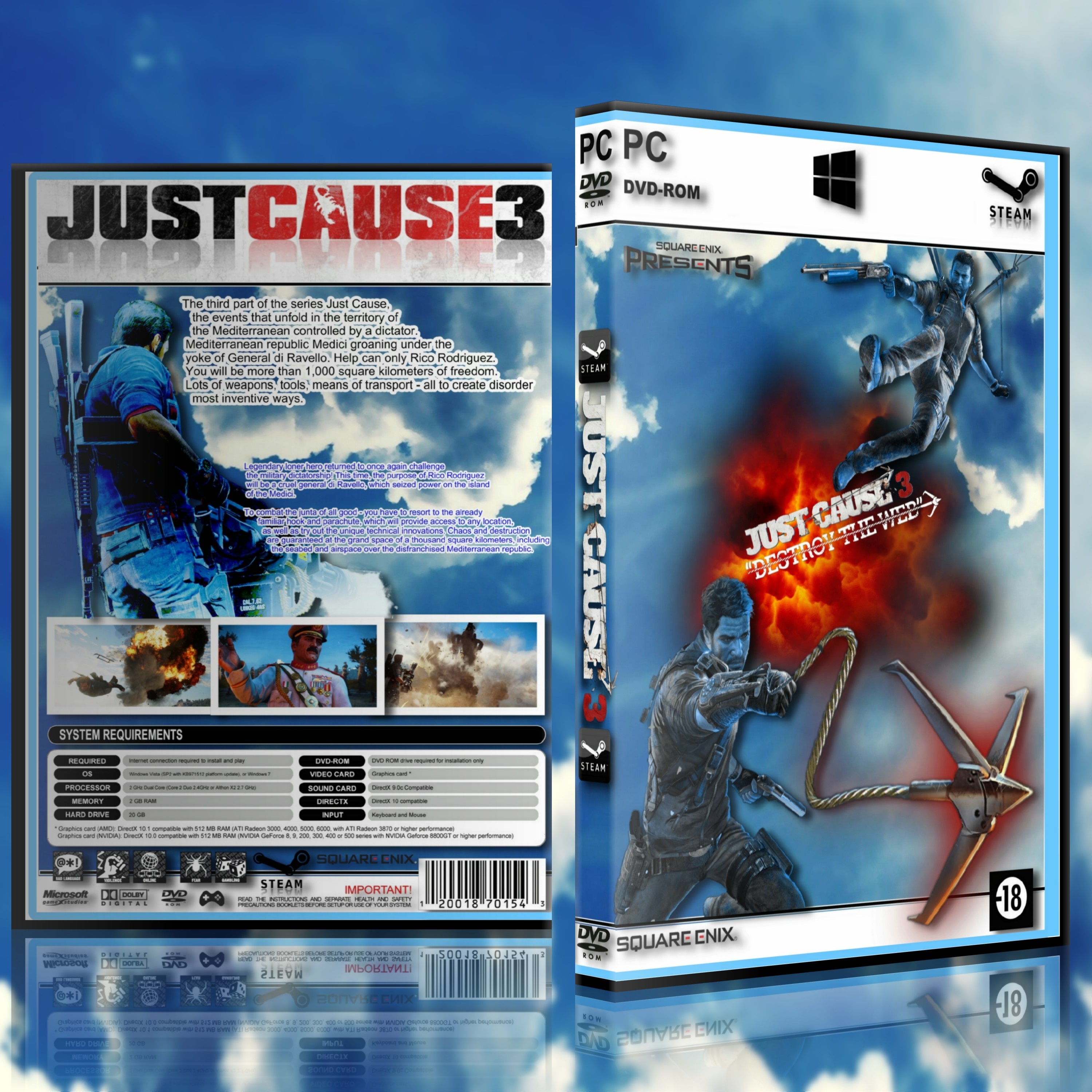 Just Cause 3 box cover