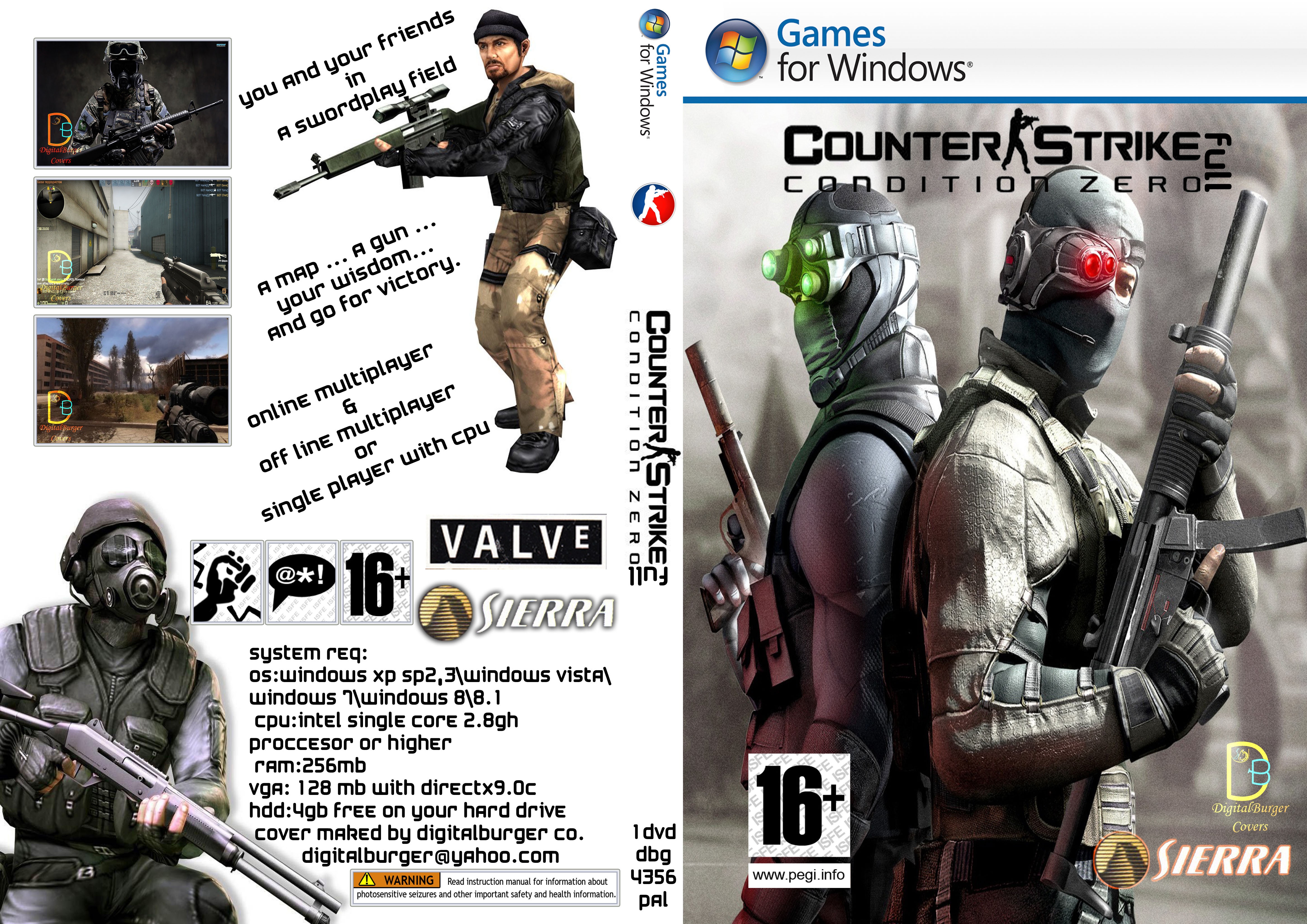 Counter Strike Condition Zero DB Cover box cover