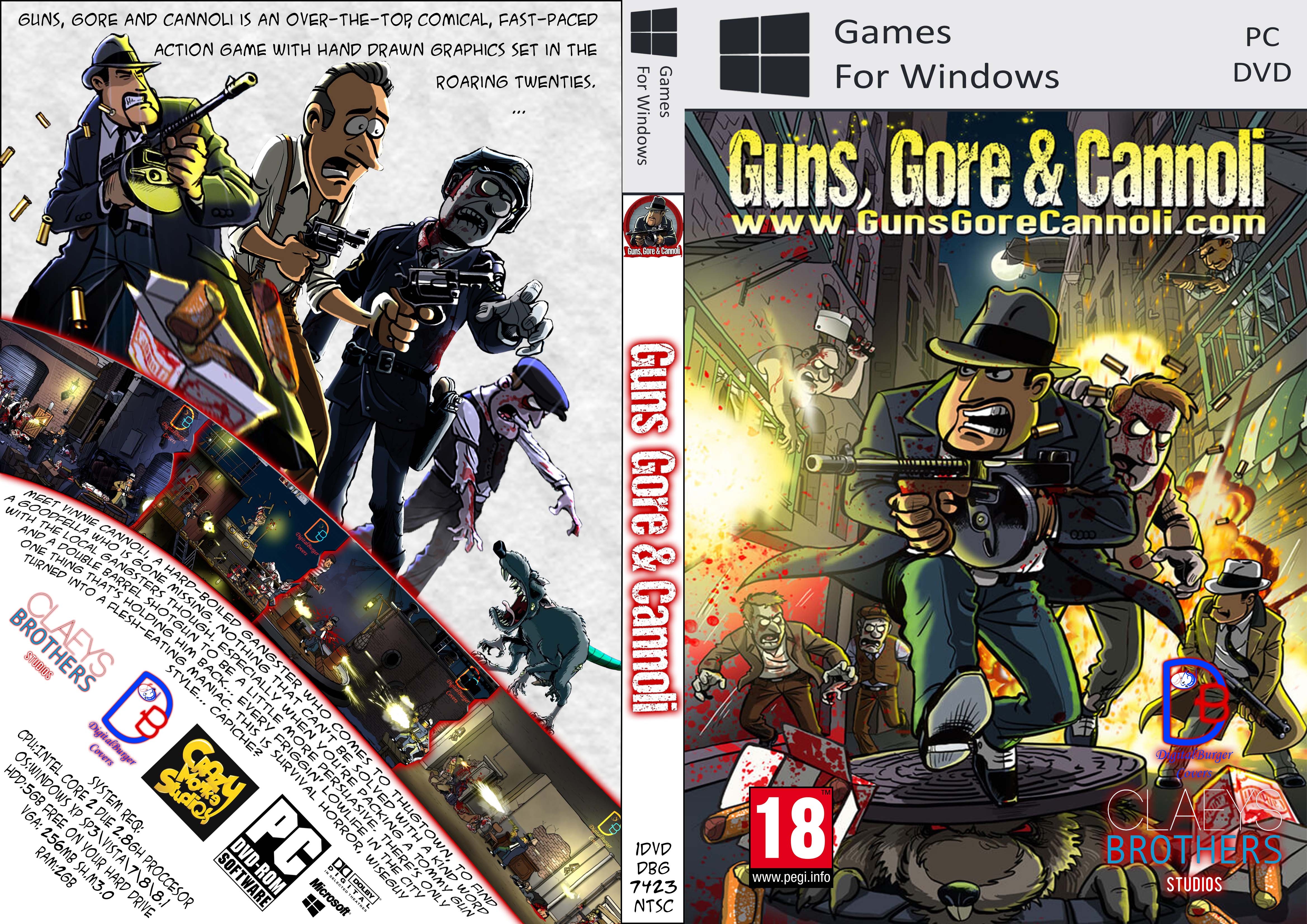 Guns Gore & Cannoli DB Cover box cover