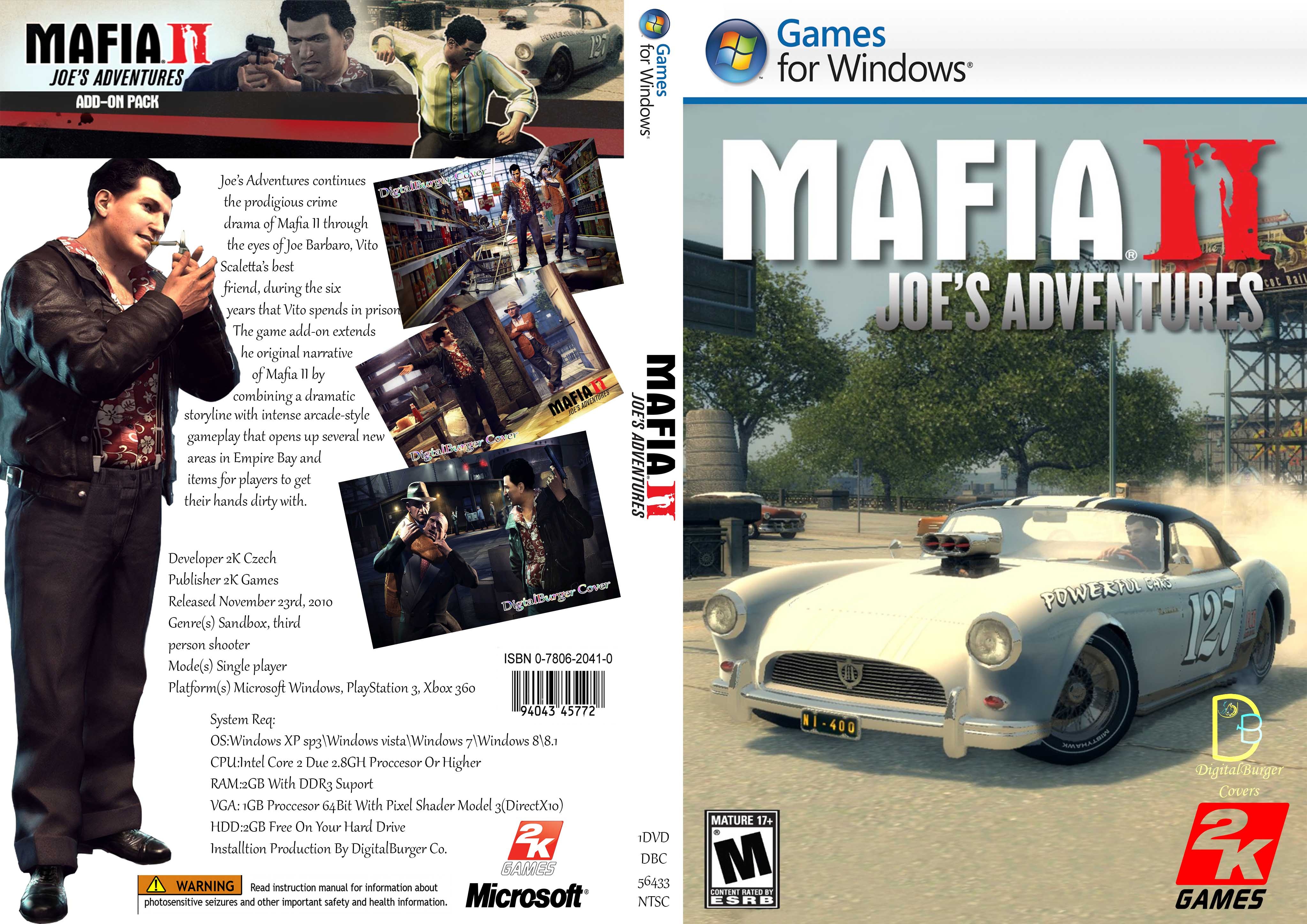 Mafia II Joes Adventures DB Cover box cover
