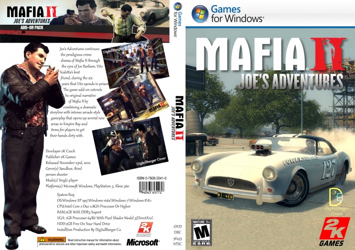 Mafia II Joes Adventures DB Cover box art cover